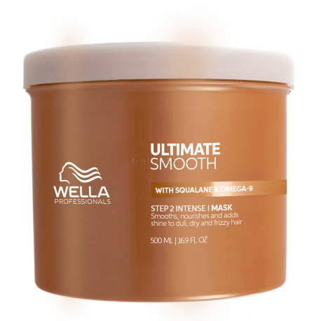 Mascarilla Nutritiva Antiencrespamiento WELLA ULTIMATE SMOOTH 500ml - Cabello Seco, Apagado, Encrespado