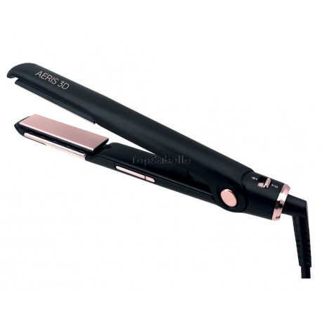 Plancha Profesional AERIS 3D Negra & Rosa GIUBRA - Placas flotantes 3D - Cerámica/Turmalina