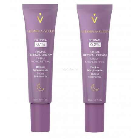 Crema Facial con Retinal Vitamin A-Sleep (0,1% ó 0,2%) - Valquer 30 ml