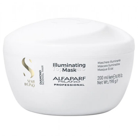 Mascarilla Iluminadora Semi Di Lino Diamond ILUMINATING MASK Alfaparf 200ml
