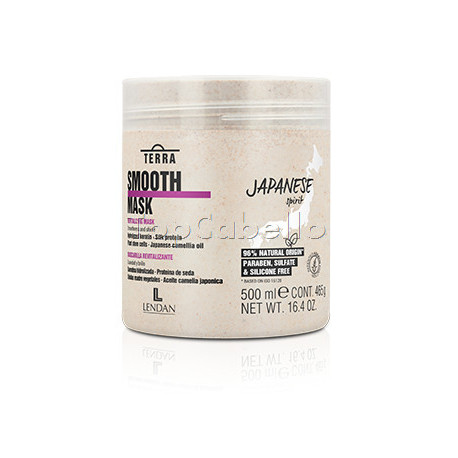 Mascarilla Disciplinante Cabello Liso TERRA SMOOTH - Japanesse Spirit - Lendan 500ml