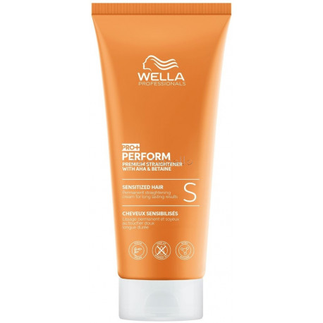 Crema Alisadora Desrizante WELLA Pro+ PERFORM "S" 200ml (Cabellos sensibilizados/mechas/tratados)