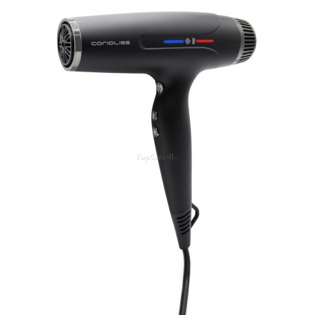 Secador Typhoon Black Chrome Corioliss