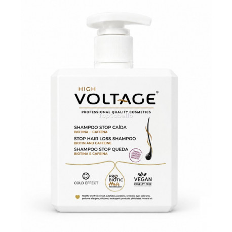 Champú Anticaída STOP CAIDA con Biotina y Cafeína VOLTAGE 500ml