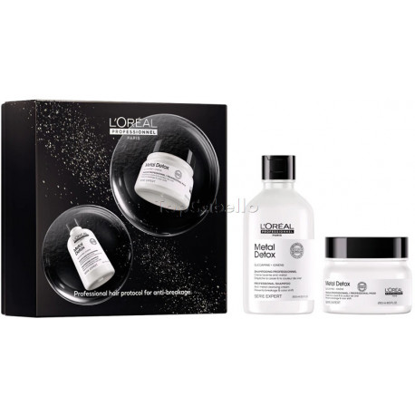 Set de Regalo Expert METAL DETOX L'Oréal Professionnel (Champú + Mascarilla)
