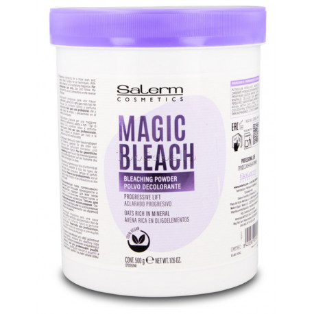 Decoloración en Polvo con Aclarado Progresivo MAGIC BLEACH Salerm 500gr.