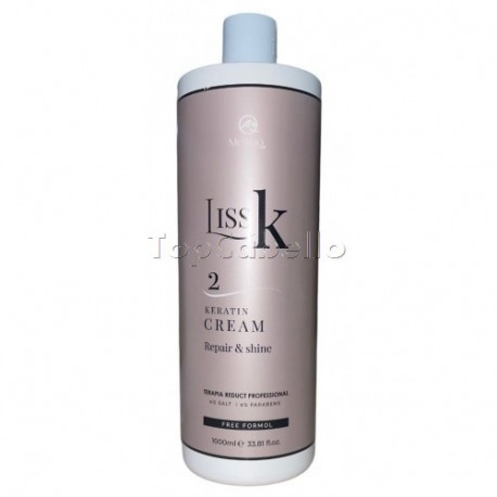 Crema Keratin Cream REPAIR & SHINE nº 2 1000ml Liss K