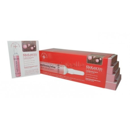 Salerm Loción Acondicionadora con Proteínas de Seda Tratamiento ampollas (32x13 ml)