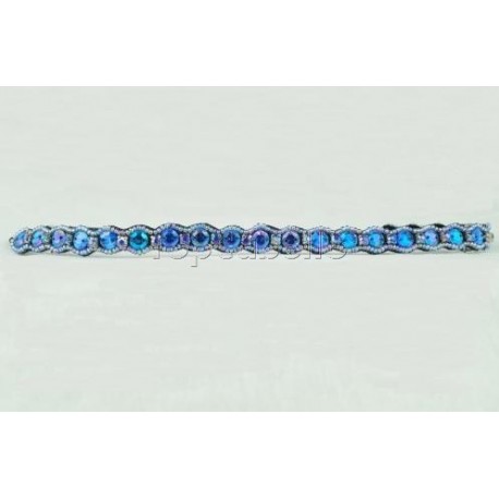 LENA BLUE - Pink Pewter Headbands