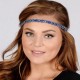 LENA BLUE - Pink Pewter Headbands