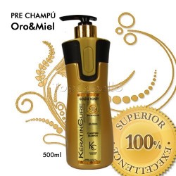 Keratin Cure - Pre Champú Oro Miel 500ml