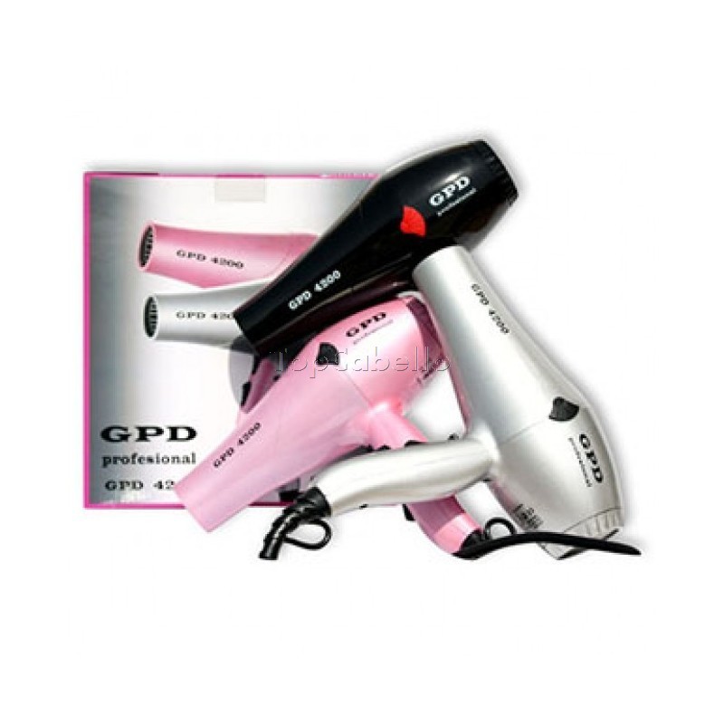 Secador Iónico GPD 4200 Profesional Negro - TopCabello. Tienda