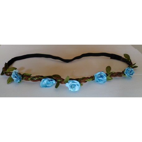 Headband Estilo Floral Color AZUL