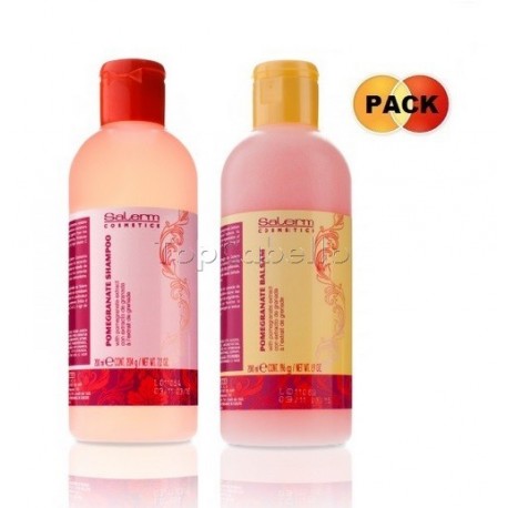 Pack Salerm POMEGRANATE Champú + Bálsamo Acondicionador 200ml.