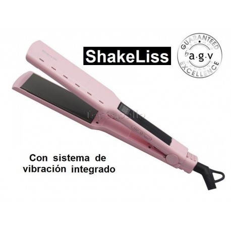 Plancha Alisar Vibradora SHAKE LISS ROSA by AGV - TopCabello. Tienda Online  de productos de peluquería y estética.