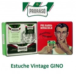 Estuche Regalo Vintage GINO Proraso (Línea afeitado clásica)