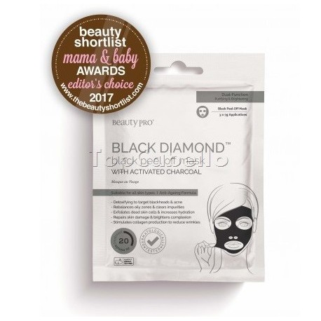 Mascara Exfoliante con carbón activo BLACK DIAMOND Peel-Off Mask Beauty Pro