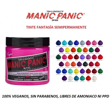 Tinte Fantasía Semipermanente MANIC PANIC Classic (sin peróxido, sin parabenos ni PPD)