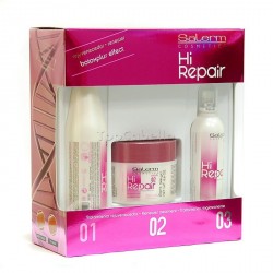 Kit Tratamiento Reparador HI-REPAIR Salerm (Champú+Mascarilla+Serum)