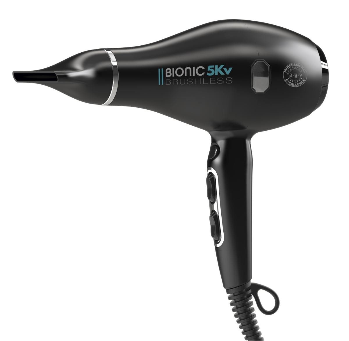 Secador profesional Bionic 5Kv By AGV (Ionico Brushless) - TopCabello.  Tienda Online de productos de peluquería y estética.