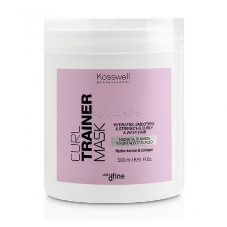 Mascarilla Cabellos Rizados CURL TRAINER Kosswell 500ml