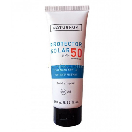 Protector Solar Facial y Corporal SPF 50 Naturnua 150gr