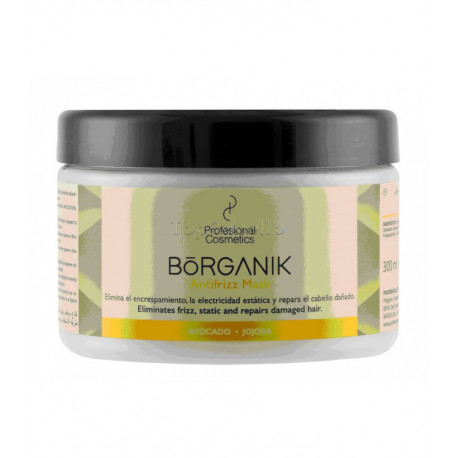 Mascarilla Antiencrespamiento Cabellos Rebeldes BORGANIK ANTIFRIZZ 300ml