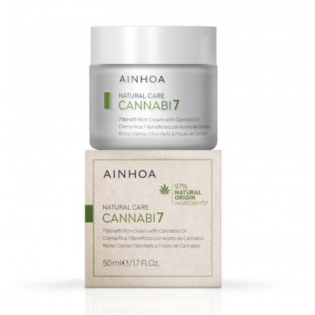Crema Rica 7 Beneficios con Aceite de Cannabis CANNABI7 Ainhoa 50ml