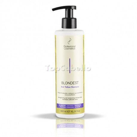 Champú BLONDEST ANTI YELLOW Cabellos Rubios Profesional Cosmetics 300ml