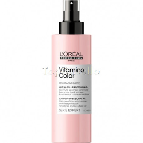 Spray Perfeccionador VITAMINO COLOR LEAVE IN 10 en 1 LOREAL 190ml