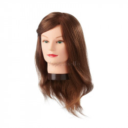 Cabeza Maniquí 35-40cm AMBER Pelo Natural Eurostil