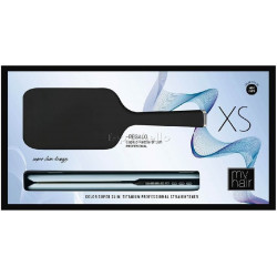 Set MyHair XS Iced Blue + Paddle Brush Black BY AGV