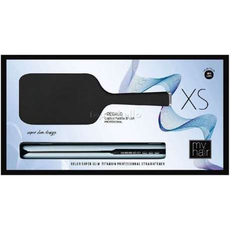 Set MyHair XS Iced Blue + Paddle Brush BY AGV