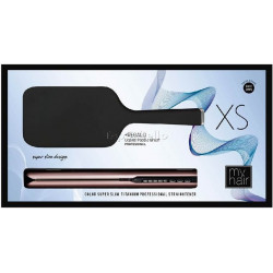 Set MyHair XS Purple Pink + Paddle Brush Black BY AGV